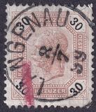 [Emperor Franz Josef I, 1830-1916 - Black Numerals on White Background, type P2]