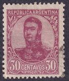 [General San Martin - Watermark 3,4 or Unwatermarked, Typ BK13]