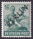 [BERLIN in Black Overprint on "Allied Occupation Zone" Stamps, type A6]
