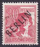 [BERLIN in Black Overprint on "Allied Occupation Zone" Stamps, type A10]