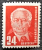 [Presidente di Stato Wilhelm Pieck - Filigrana: Ornamento, Scrivi I1]