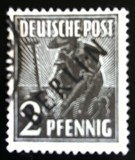 [BERLIN in Black Overprint on "Allied Occupation Zone" Stamps, type A]