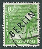 [BERLIN in Black Overprint on "Allied Occupation Zone" Stamps, tegund A3]