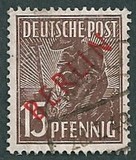 [BERLIN in Red Overprint on "Allied Occupation Zone" Stamps, type B4]