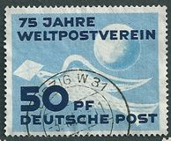 [The 75th Anniversary of the Universal Postal Union, type A]