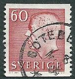 [King Gustaf VI Adolf & Three Crowns - New Colors, type FA31]