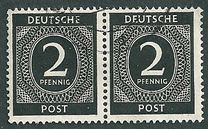 [1a edizione del Consiglio di controllo alleato - A Berlino e nella zona sovietica valido fino al 1948-07-31 - Filigrana: DEUTSCHE POST multipla, discendente , Scrivi A1]