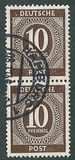 [1a edizione del Consiglio di controllo alleato - A Berlino e nella zona sovietica valido fino al 1948-07-31 - Filigrana: DEUTSCHE POST multipla, discendente , Scrivi A7]