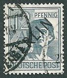 [BERLIN in Black Overprint on "Allied Occupation Zone" Stamps, type A4]