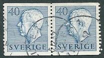 [King Gustaf VI Adolf of Sweden & Tree Crowns - Without Imprint, Tip DB16]