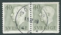 [King Gustaf VI Adolf of Sweden  - New Engravement with Imprint, tegund EE15]