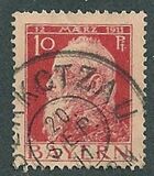 [The 90th Anniversary of the Birth of Prince Luitpold - Type I: Small 9 and no Foot on 1 in "1911". Type II: Large 9 and Foot on 1 in "1911", тип F4]