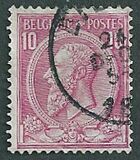 [King Leopold II (1835-1909) - (Engraved by: Louis-Eugène Mouchon), type U]