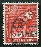 [BERLIN in Red Overprint on "Allied Occupation Zone" Stamps, type B2]