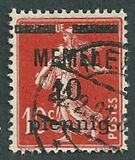 [French Postage Stamps Overprinted "MEMEL" and Surcharged, प्रकार B1]