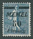 [French Postage Stamps Overprinted "MEMEL" & Surcharged in Italic, typ H9]