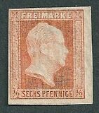 [King Friedrich Wilhelm IV - Hatched Background, Engraved, type A2]