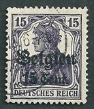 [German Empire Postage Stamps Surcharged "F and Cent" & Overprinted "Belgien", type B5]