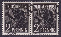 [Joint Allied Occupation Zones Stamps Handstamped, סוג A]