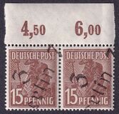 [Joint Allied Occupation Zones Stamps Handstamped, סוג A5]