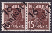 [Joint Allied Occupation Zones Stamps Handstamped, סוג A5]