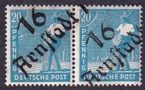 [Joint Allied Occupation Zones Stamps Handstamped, סוג A7]