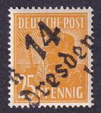 [Joint Allied Occupation Zones Stamps Handstamped, סוג A9]