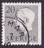 [King Gustaf VI Adolf of Sweden  - New Engravement with Imprint, tegund EE11]