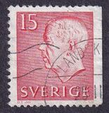 [King Gustaf VI Adolf of Sweden - White Numerals, with Imprint, ประเภท FA]