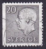 [King Gustaf VI Adolf of Sweden - White Numerals, with Imprint, ประเภท FA3]