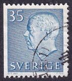 [King Gustaf VI Adolf of Sweden & Tree Crowns - New Colors and Values, type FA60]