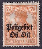 [German Empire Postage Stamps Overprinted "Postgebiet Ob. Ost", Tip A3]