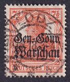 [German Empire Postage Stamps Overprinted "Gen.-Gouv. Warschau", type B3]