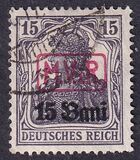 [German Empire Postage Stamps Surcharged & Overprinted "M.V.i.R.", type A]