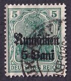 [German Empire Postage Stamps Surcharged & Overprinted "Rumanien", type C]
