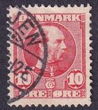 [King Christian IX, 1818-1906 - Vertical and Horizontal Lines in Background in Oval, type N1]
