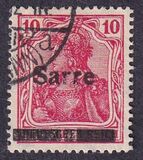 [German Empire Stamps Overprinted "SARRE", Scrivi A5]
