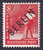 [BERLIN in Black Overprint on "Allied Occupation Zone" Stamps, 유형 A2]