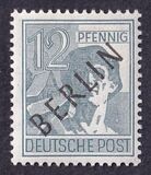[BERLIN in Black Overprint on "Allied Occupation Zone" Stamps, 유형 A4]