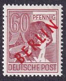 [BERLIN in Red Overprint on "Allied Occupation Zone" Stamps, тып B10]
