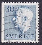 [King Gustaf VI Adolf of Sweden - New Engravement with Imprint, type EE4]