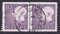 [King Gustaf VI Adolf of Sweden & Tree Crowns - New Colors and Values, Tipi FA57]