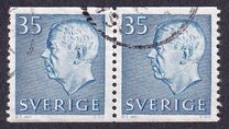 [King Gustaf VI Adolf of Sweden & Tree Crowns - New Colors and Values, Tipi FA60]