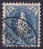 [Svizzera in piedi - Carta: bianca - Filigrana: Marchio di controllo 1 (croce all'int. dell'ovale), Scrivi M7]