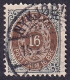 [Royal Emblem - New Drawing - Value in "ØRE" - Different Perforation, tyyppi G21]