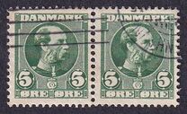 [King Christian IX, 1818-1906 - Vertical and Horizontal Lines in Background in Oval, type N]