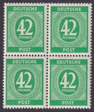 [1a edizione del Consiglio di controllo alleato - A Berlino e nella zona sovietica valido fino al 1948-07-31 - Filigrana: DEUTSCHE POST multipla, discendente , Scrivi A19]