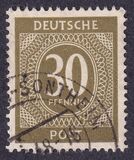 [1a edizione del Consiglio di controllo alleato - A Berlino e nella zona sovietica valido fino al 1948-07-31 - Filigrana: DEUTSCHE POST multipla, discendente , Scrivi A17]