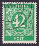 [1a edizione del Consiglio di controllo alleato - A Berlino e nella zona sovietica valido fino al 1948-07-31 - Filigrana: DEUTSCHE POST multipla, discendente , Scrivi A19]