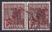 [BERLIN in Red Overprint on "Allied Occupation Zone" Stamps, type B4]
